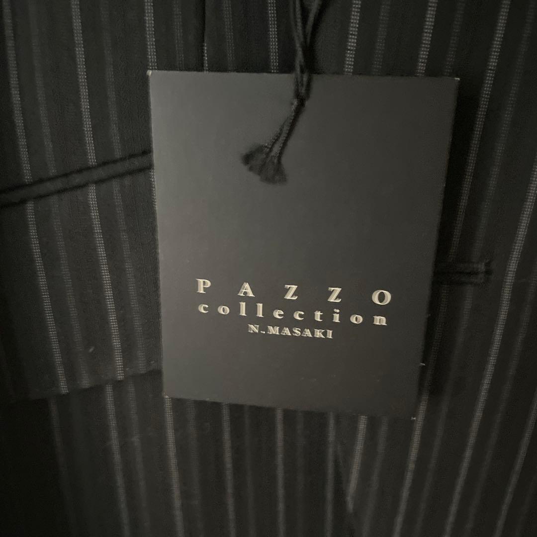 PAZZO ストライプ柄 ブラックスーツ　新品未使用