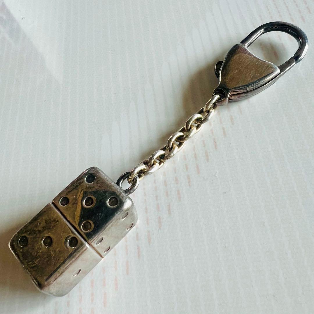 ⭐️希少❗️正規品 GUCCI グッチ✨キーホルダー /サイコロ付SV925シルバー