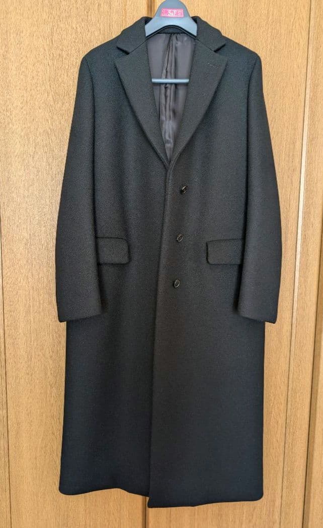 美品 YLEVE ブラック チェスターコート レディース