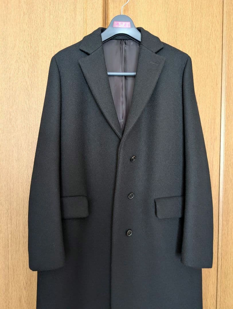 美品 YLEVE ブラック チェスターコート レディース