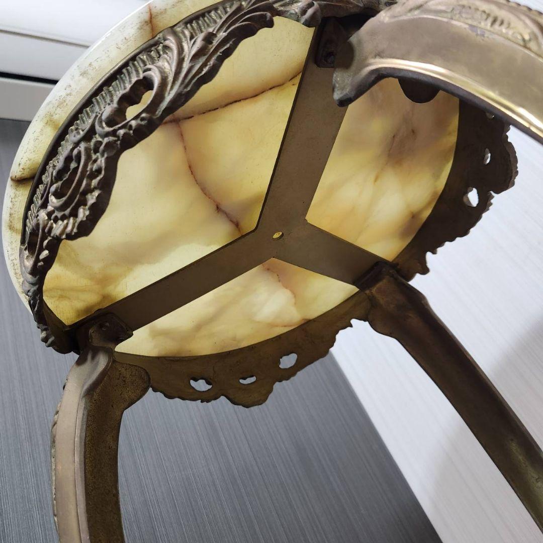 アンティーク家具 大理石 2段 サイドテーブル