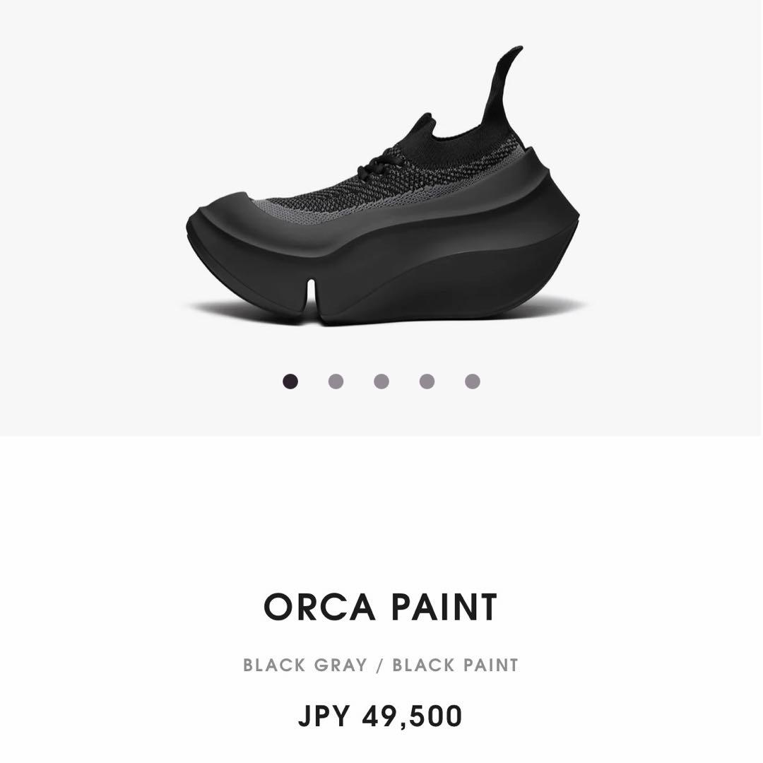 靴 grounds ORCA 24 black gray black paint