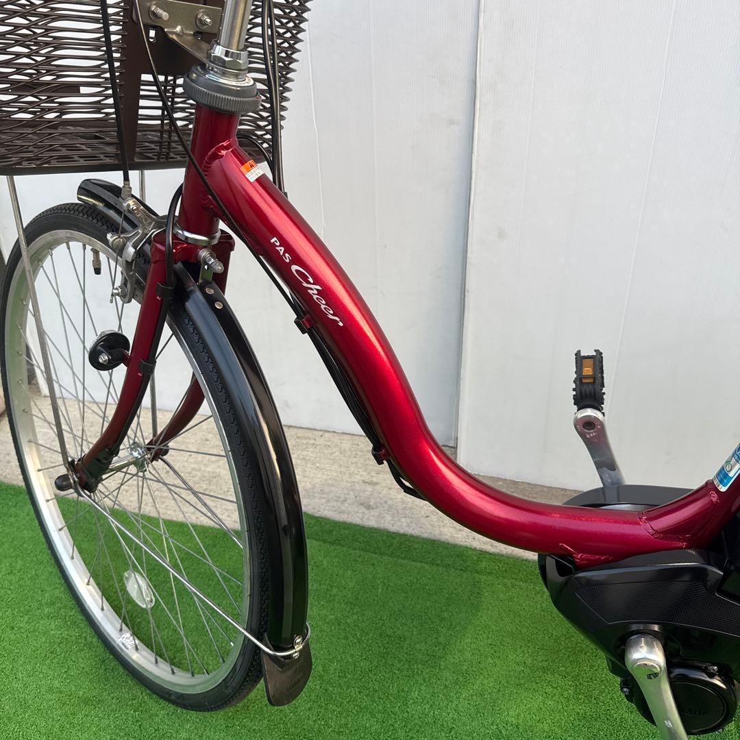 YAMAHAヤマハ電動アシスト自転車26インチ 12.3Ah 赤