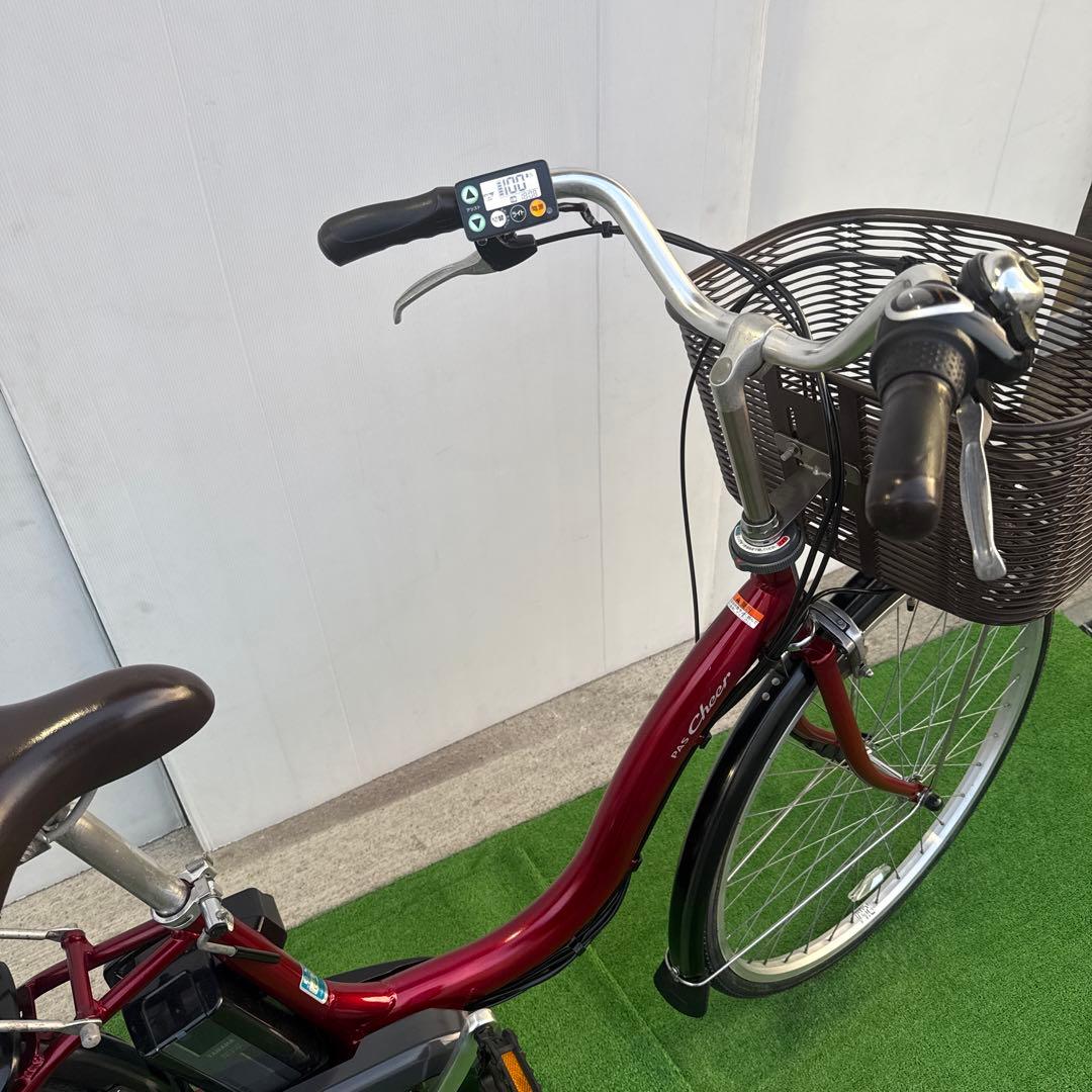 YAMAHAヤマハ電動アシスト自転車26インチ 12.3Ah 赤