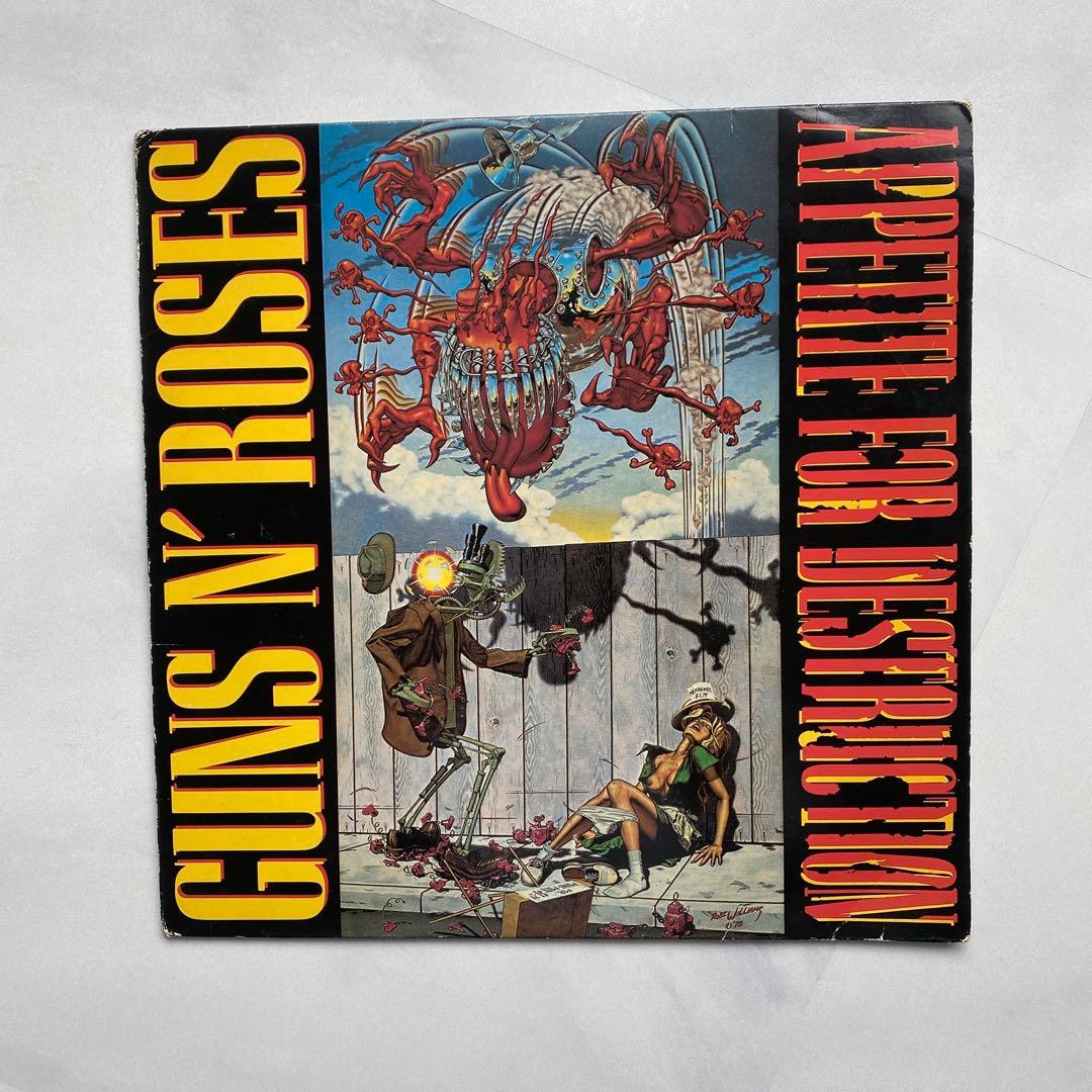 中古LP ガンズアンドローゼス　APPETITE FOR DESTRUCTION