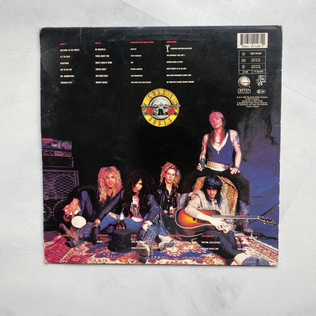 中古LP ガンズアンドローゼス　APPETITE FOR DESTRUCTION