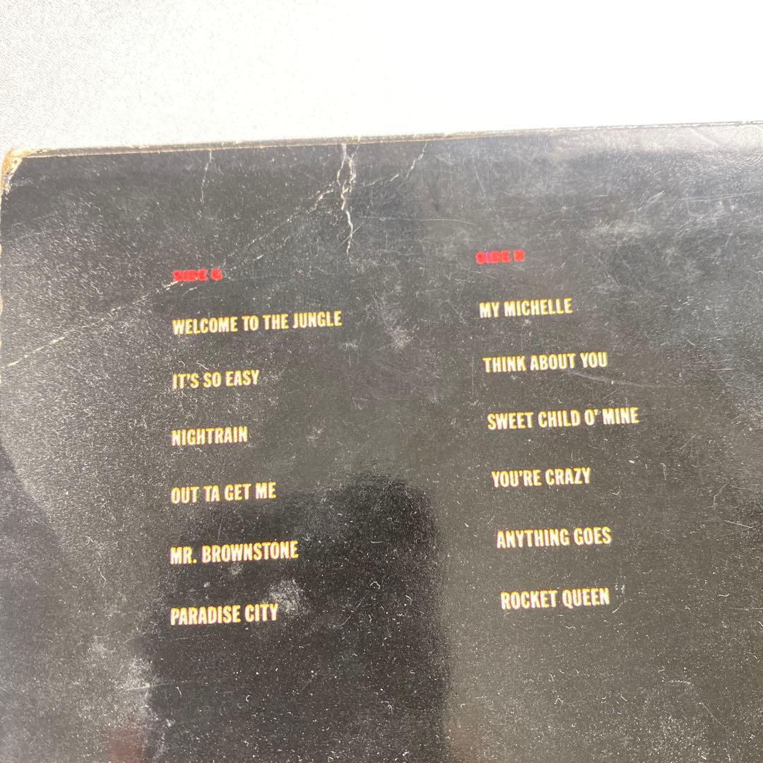 中古LP ガンズアンドローゼス　APPETITE FOR DESTRUCTION