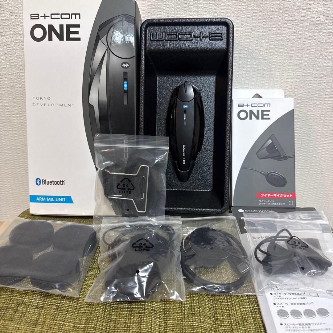 【中古品】B＋COM ONE バイク用インカム　ワイヤーマイク　ビーコム