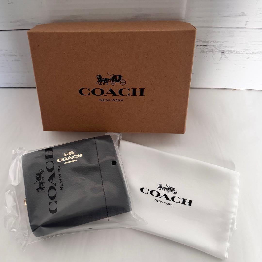 【新品未使用】COACH コーチ折り財布 メンズ レディース 二つ折り財布