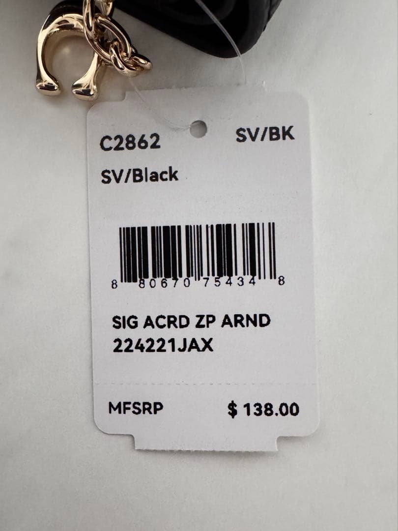 【新品未使用】COACH コーチ折り財布 メンズ レディース 二つ折り財布