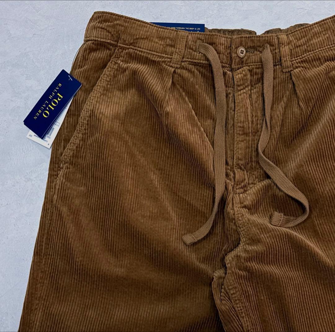 新品 25AW ポロラルフローレン プレップスター コーデュロイパンツ ブラウン