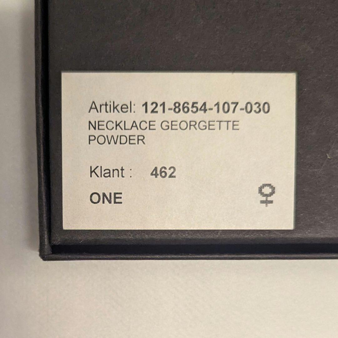 ANN DEMEULEMEESTER ビーズフリンジ シルク製 ネックレス