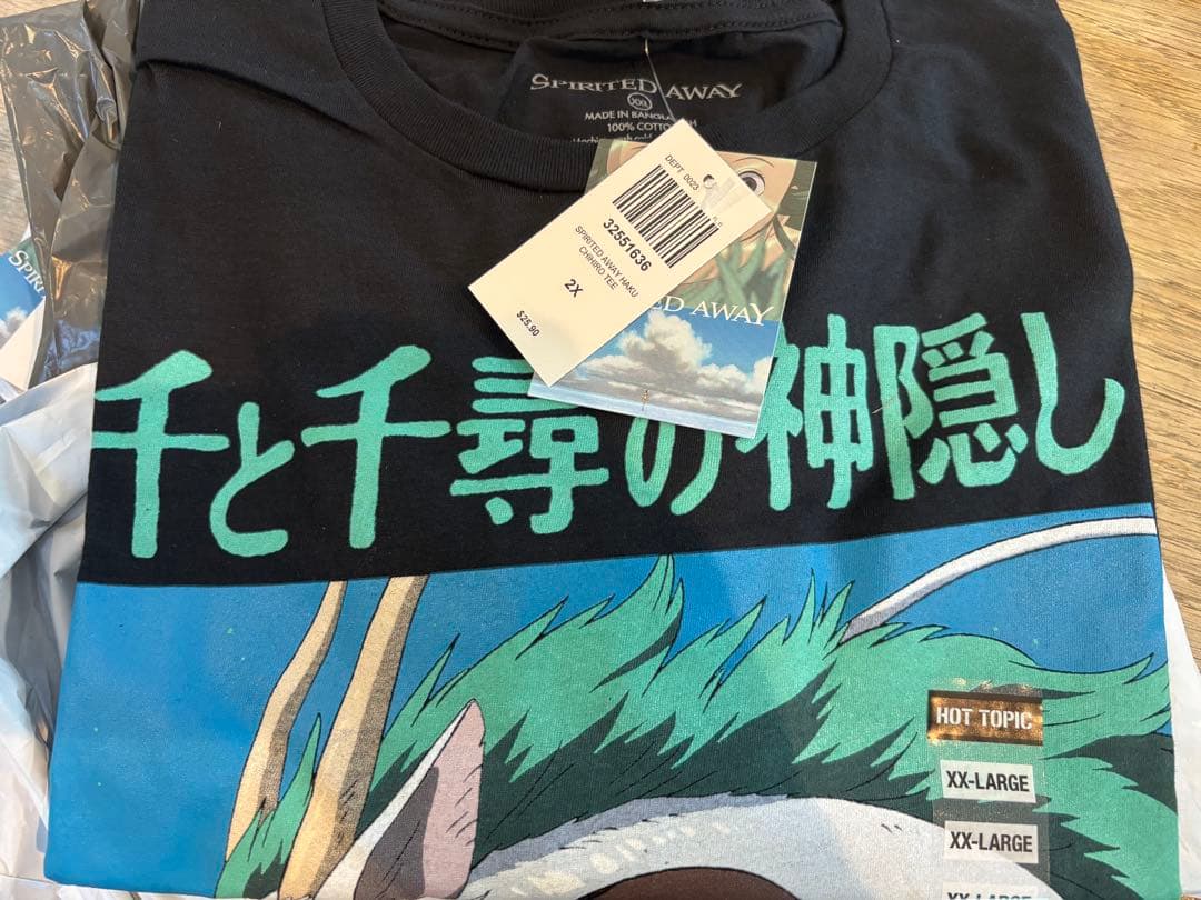 千と千尋の神隠し ジブリ tシャツ アニメt 新品 海外展開 インポート