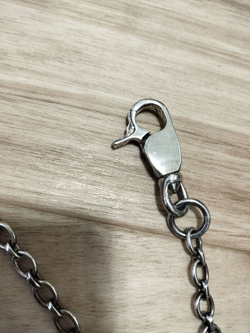 新品未使用 シルバー925 ウォレットチェーン 約56cm S-35