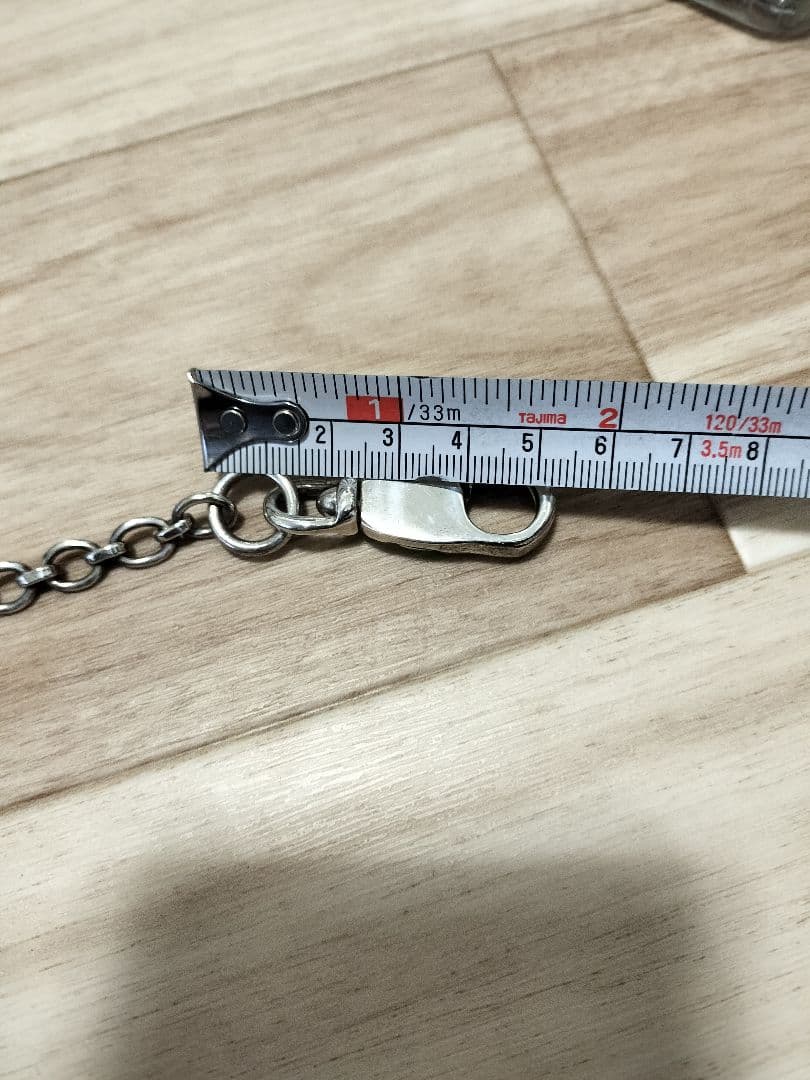 新品未使用 シルバー925 ウォレットチェーン 約56cm S-35