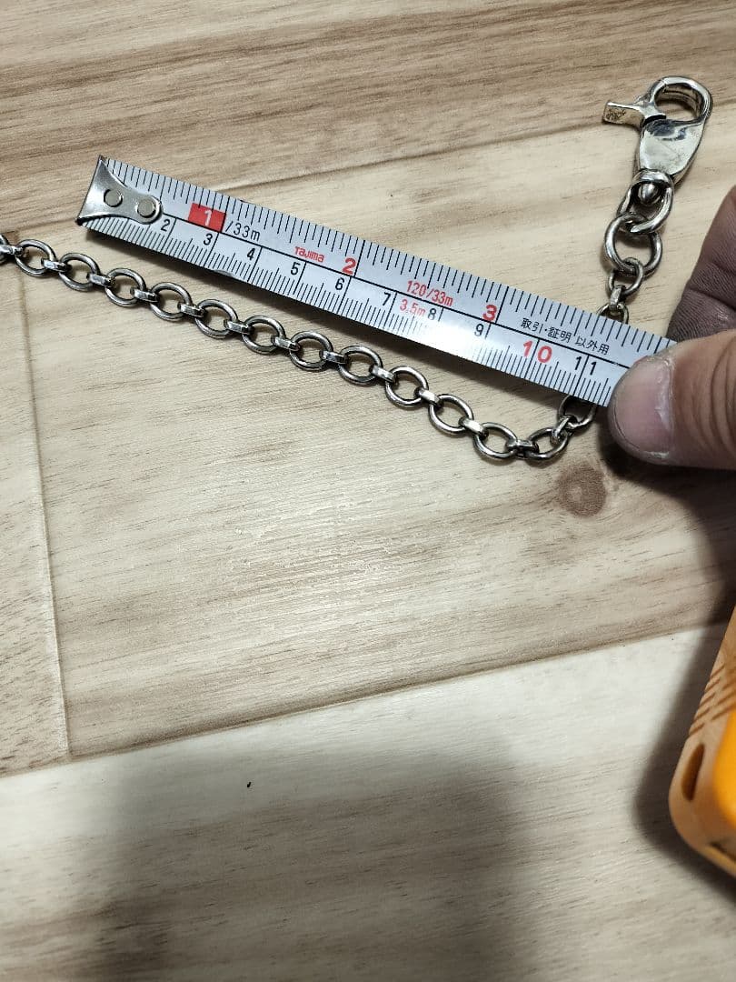 新品未使用 シルバー925 ウォレットチェーン 約56cm S-35