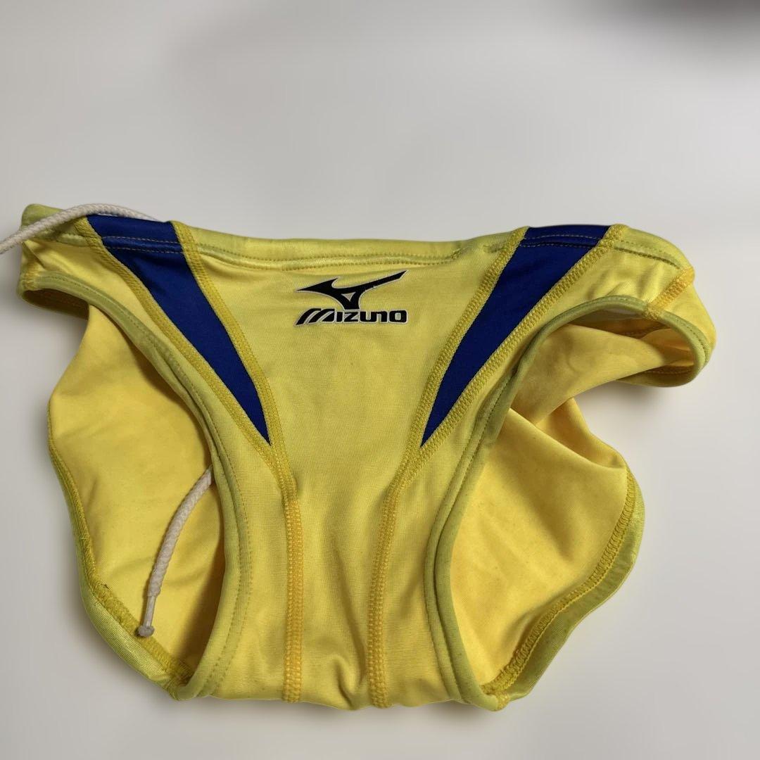 萬*離様 競パン Mizuno 競泳水着 イエロー/ブルー　DIVE