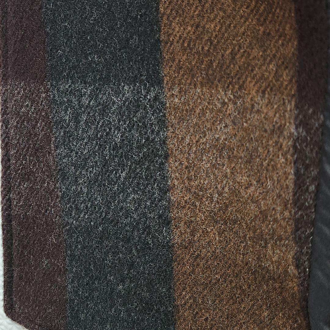 極美品✨HUGO BOSS ピーコート マルチカラー 総柄 チェック柄