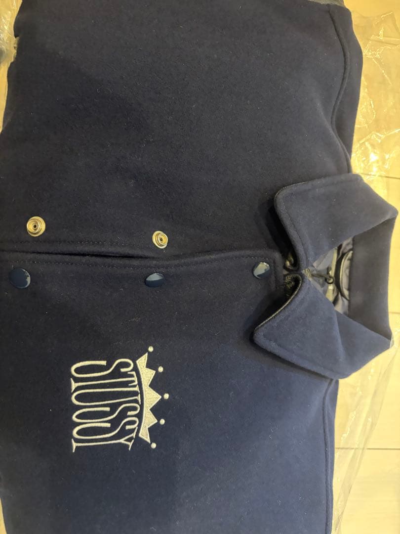 Stussy King Varsity Jacket ネイビー(みなと)