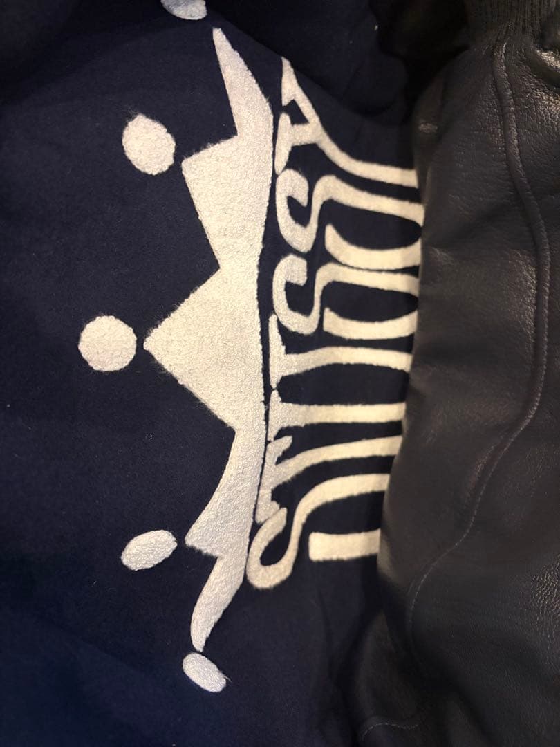 Stussy King Varsity Jacket ネイビー(みなと)