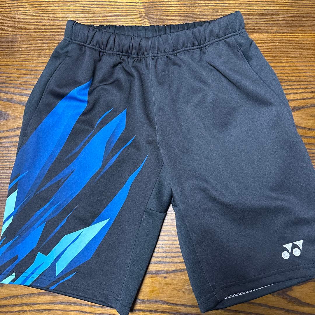 YONEX バドミントンパンツ M 黒/青
