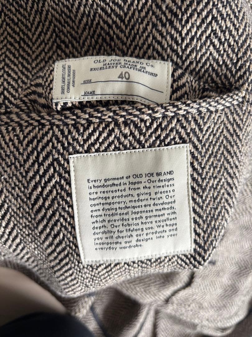 ジャケット・アウター oldjoe PLEATED-POCKET NASSOW JACKET