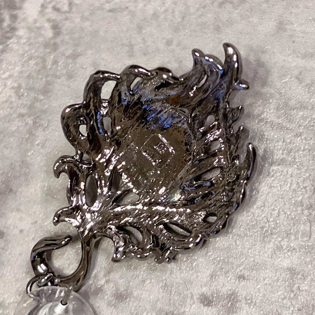 希少 ANNA SUI アナスイ 孔雀の羽 ピアス クジャク パープル