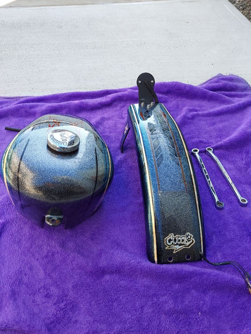 ハーレー　スポスタ タンク　エボ　EVO ソフテイル　フェンダー