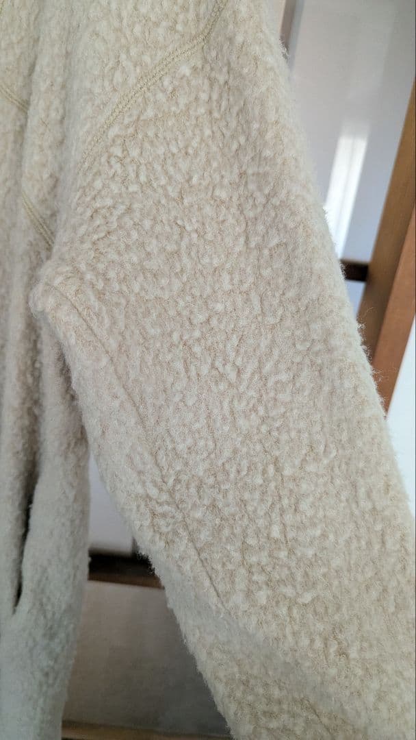 ネストローブ　ウールナッピングパイルフーデッドチュニック