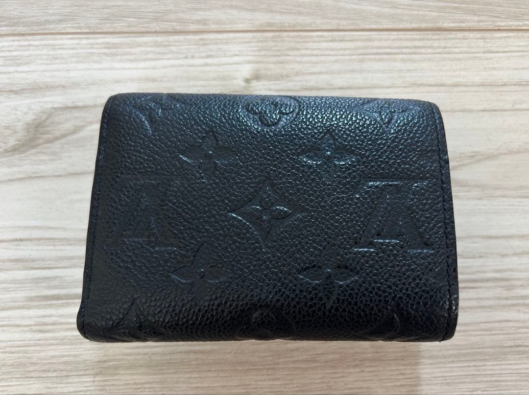 LOUIS VUITTON 三つ折り財布　ブラック