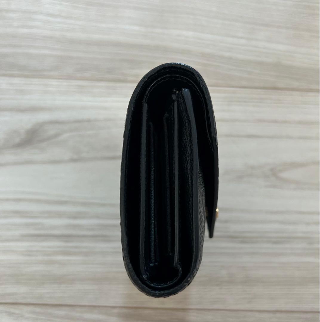 LOUIS VUITTON 三つ折り財布　ブラック