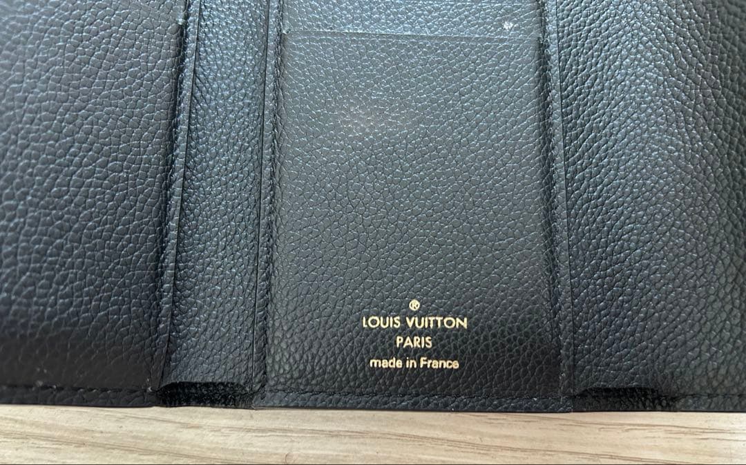 LOUIS VUITTON 三つ折り財布　ブラック