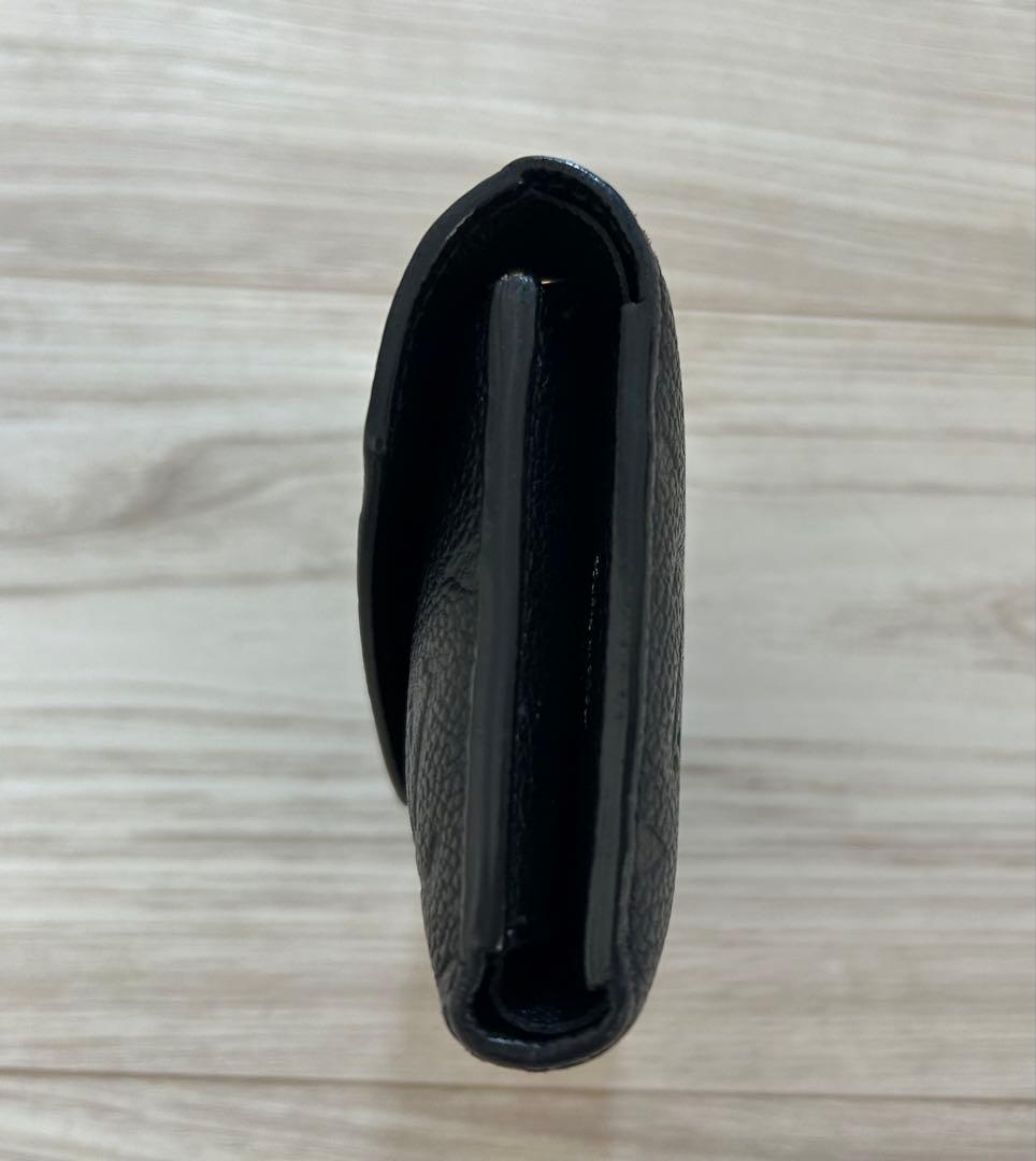 LOUIS VUITTON 三つ折り財布　ブラック