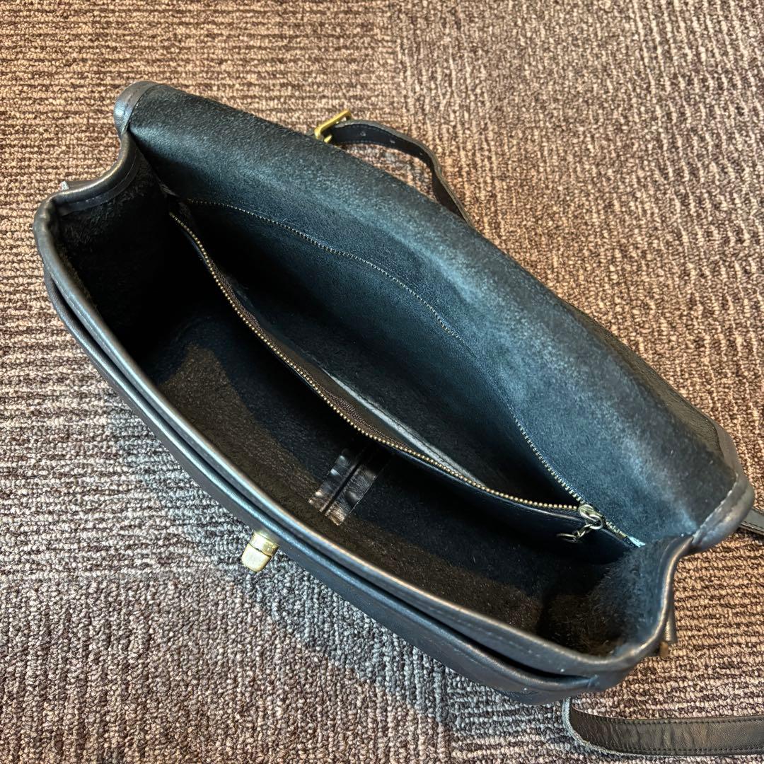 【オールドコーチ】80s OLD COACH ショルダーバッグ レザー ブラック