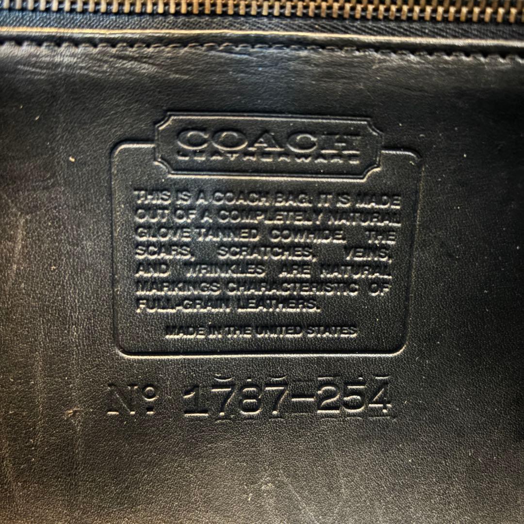 【オールドコーチ】80s OLD COACH ショルダーバッグ レザー ブラック