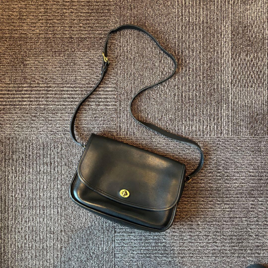 【オールドコーチ】80s OLD COACH ショルダーバッグ レザー ブラック