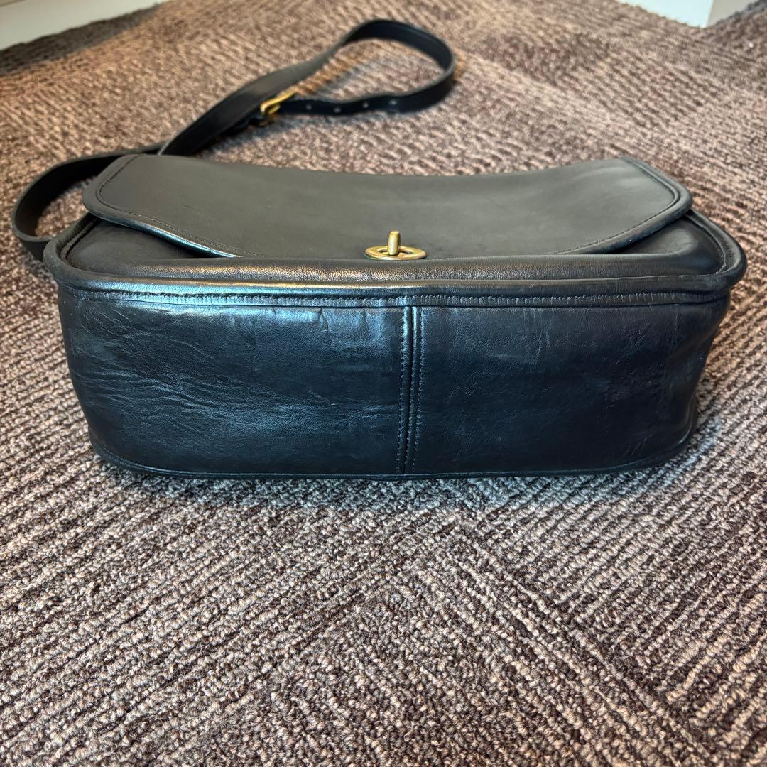 【オールドコーチ】80s OLD COACH ショルダーバッグ レザー ブラック