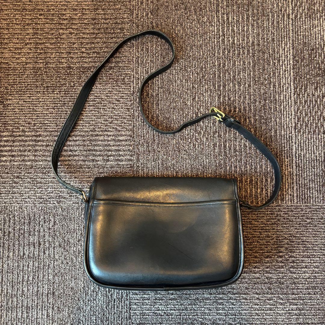 【オールドコーチ】80s OLD COACH ショルダーバッグ レザー ブラック