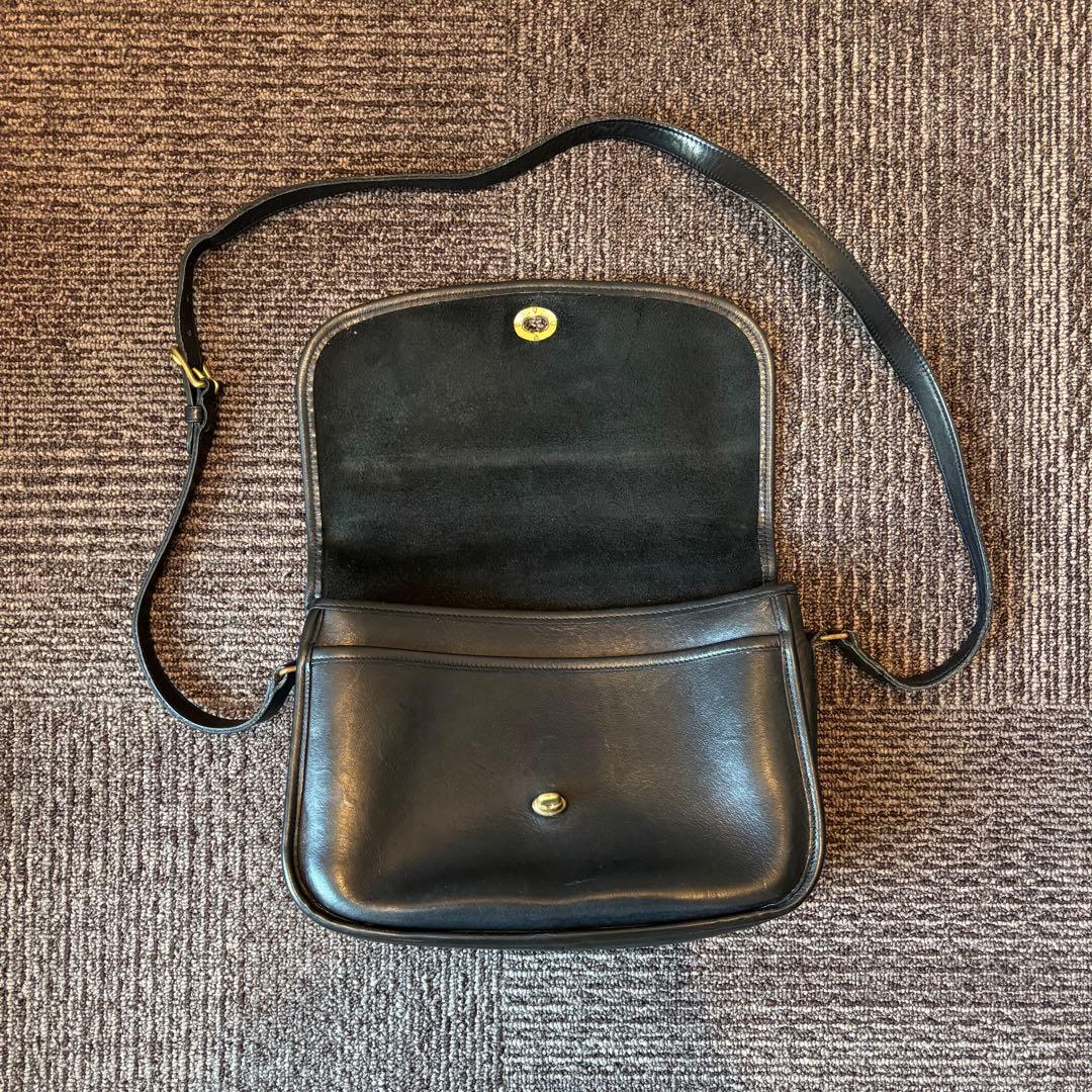 【オールドコーチ】80s OLD COACH ショルダーバッグ レザー ブラック