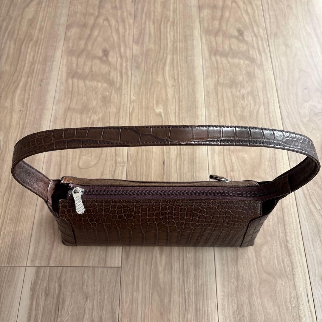 【新品未使用】YAMAGUCHI クロコダイル ショルダーバッグ JRA認定