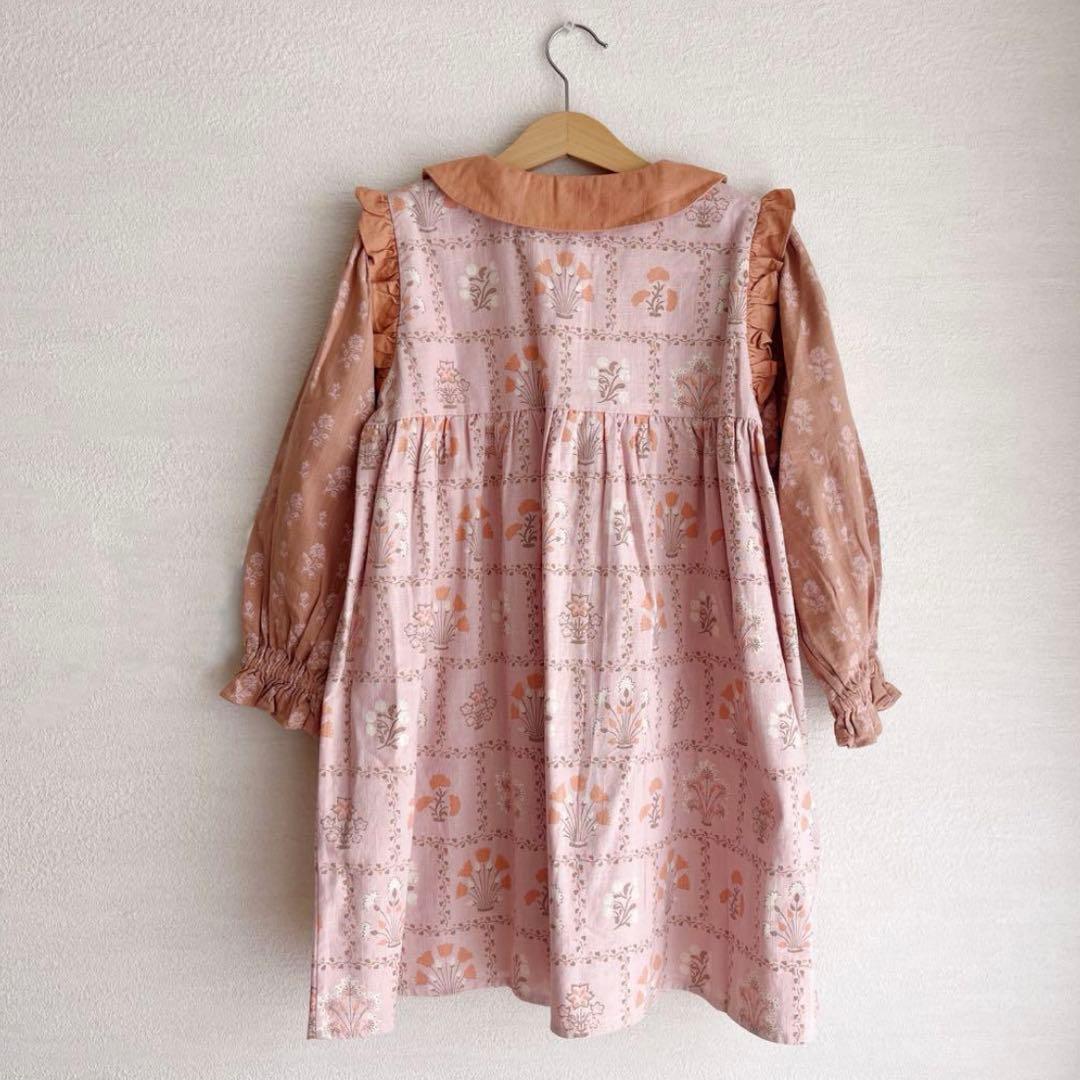 新品 apolina ワンピース Mara Shirtdress 7-9y