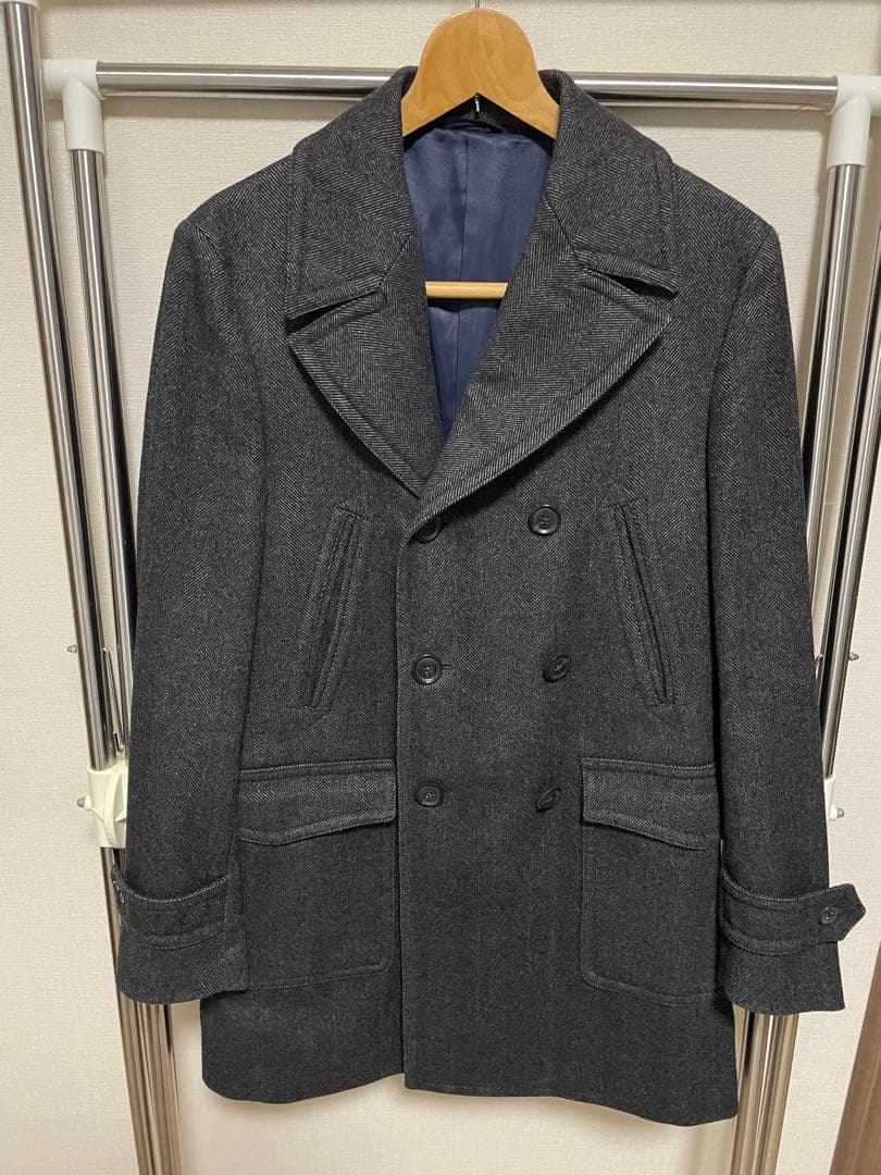 美品 L.B.M.1911 エルビーエム1911 カーコート 46 ヘリンボーン