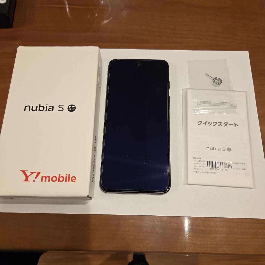 美品 nubia S 5G 　ブラック 　フィルム付き