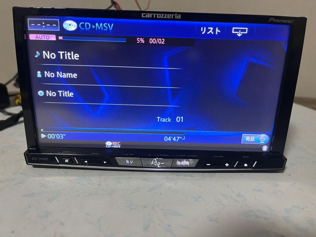 carrozzeria AVIC-ZH0009 -CY-RC100KDリアカメラ