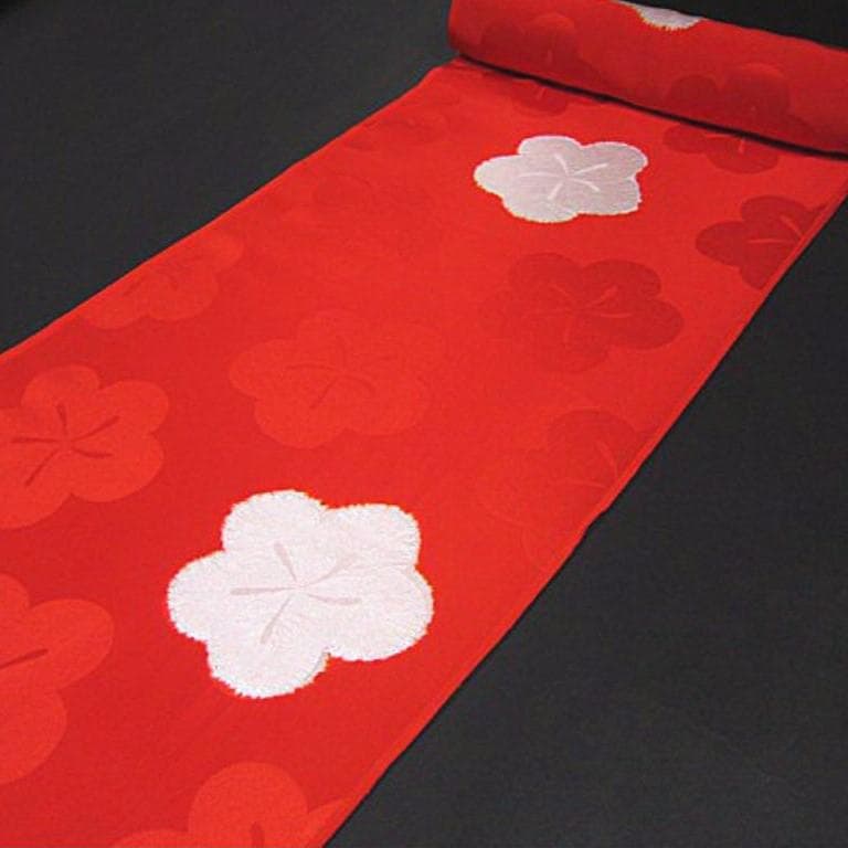 未仕立　正絹　絞り入り友禅長襦袢地