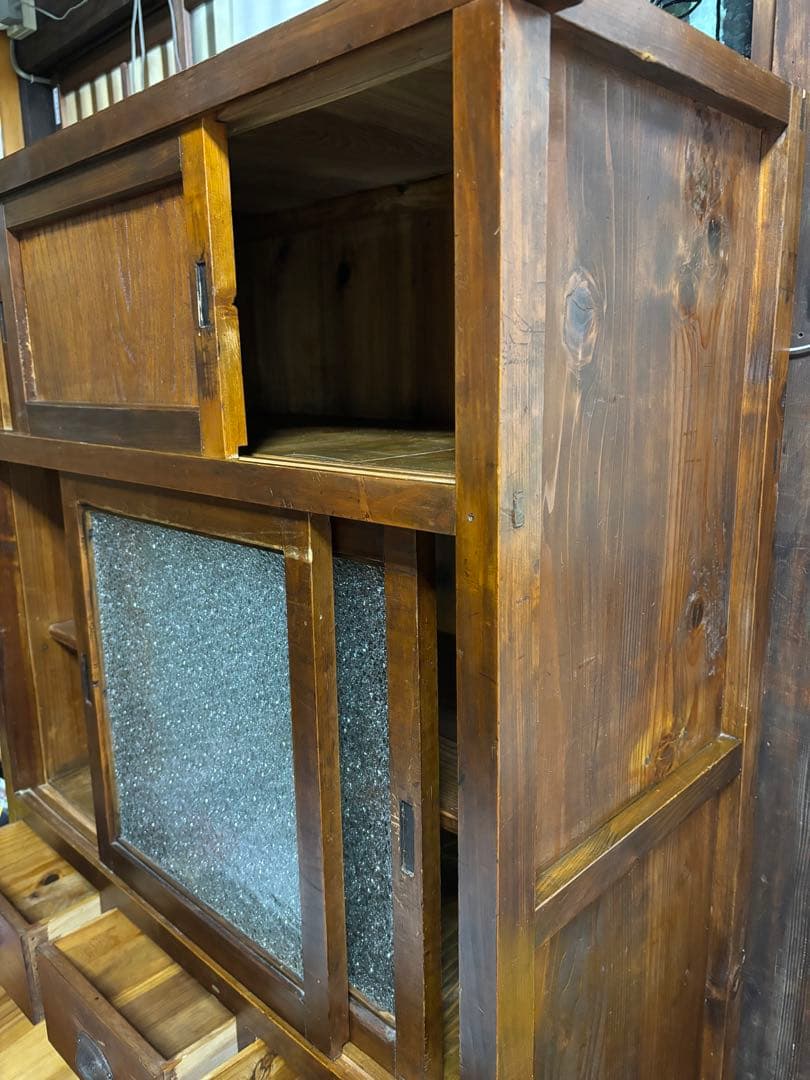 最終値下げ　昭和レトロ　アンティーク水屋　5月17日まで