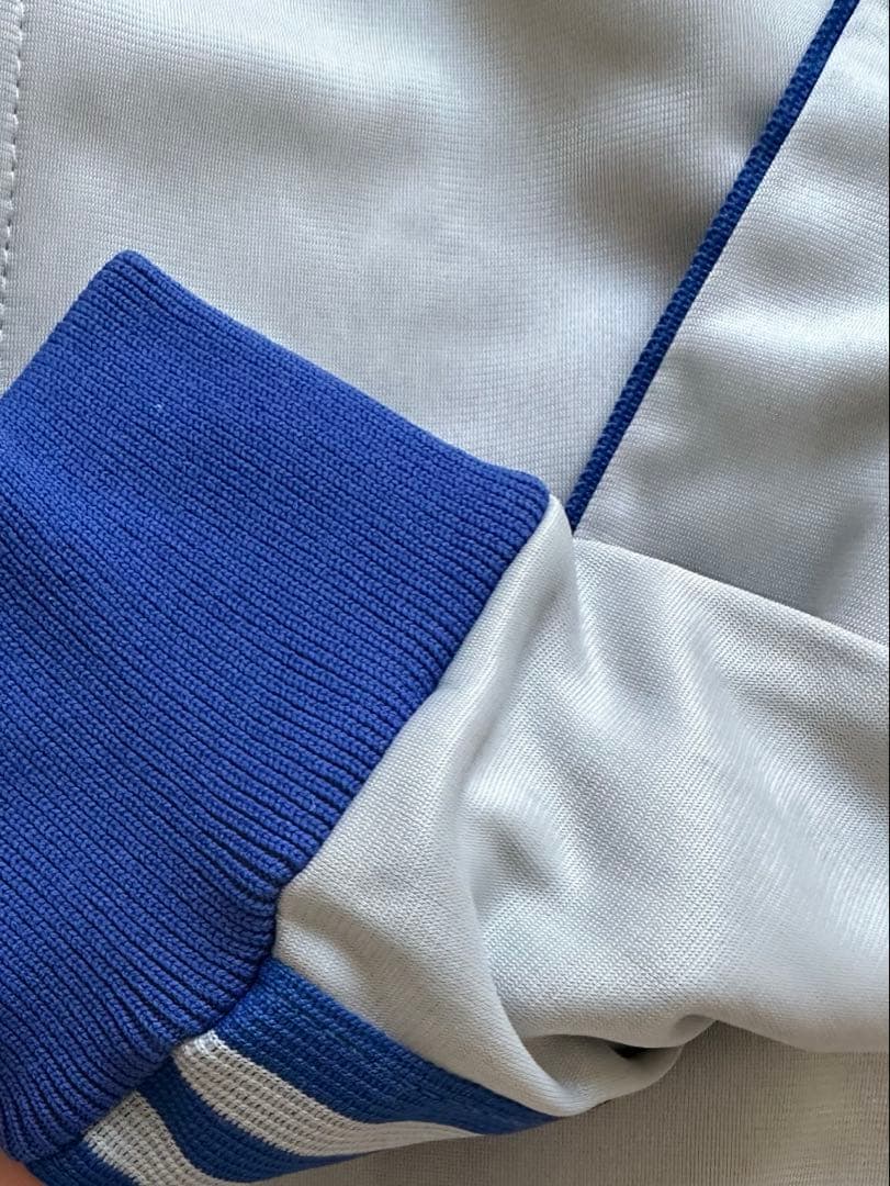 【ドイツ購入】80s adidas ジャケット 青×銀 ATP USA製