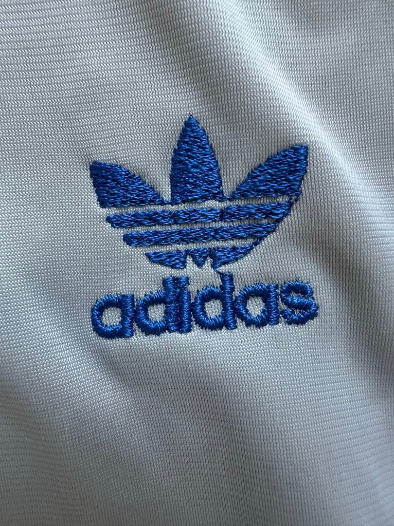 【ドイツ購入】80s adidas ジャケット 青×銀 ATP USA製