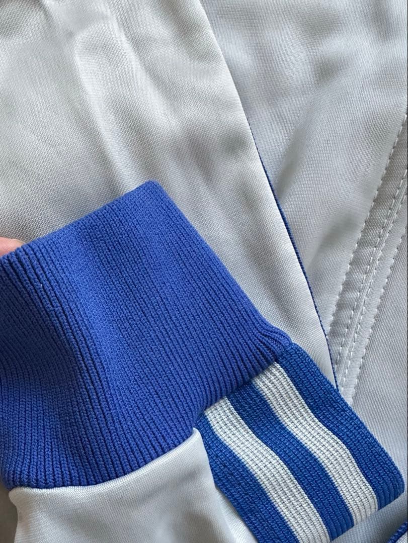【ドイツ購入】80s adidas ジャケット 青×銀 ATP USA製