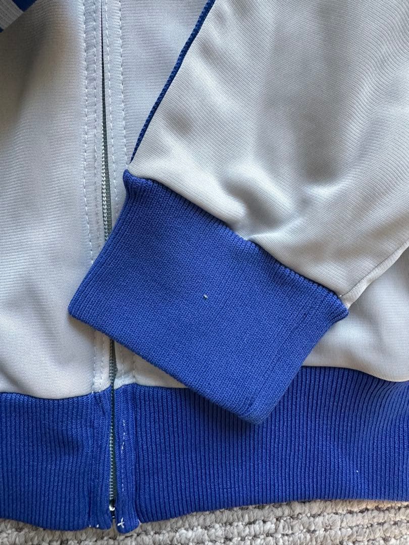 【ドイツ購入】80s adidas ジャケット 青×銀 ATP USA製